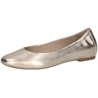 CAPRICE Ballerina in LT.GOLD Metal.), 38.5