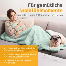 Medisana HB 417 Kuschelheizdecke 180 x 130 cm Salbeigrün