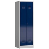 Classix Spind enzianblau, lichtgrau X-510721, 1 Schließfach 59,0 x 50,0 x 180,0 cm