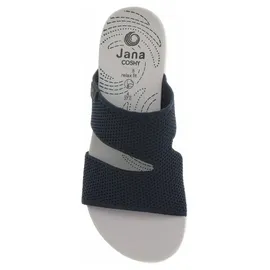 Jana Coshy Original – Die Hallux-freundliche Pantolette 8-27270-43 blau H-Weite
