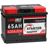 LANGZEIT Autobatterie 12V 65Ah Batterie statt 54Ah 55Ah 56Ah 60Ah 61Ah 62Ah 64Ah