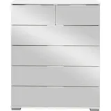 Livetastic Kommode, Weiß, Metall, 6 Schubladen, 82x102x42 cm, BQ - Bündnis für Qualität, Made in Germany, DIN EN ISO 9001, Beimöbel erhältlich, - Sideboards, Kommoden