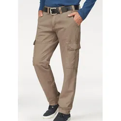 Man's World Cargohose, mit aufgesetzten Taschen Man's World khaki 52