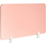 Beliani Schreibtischtrennwand SPLIT 120 x 50 cm Pfirsichrosa