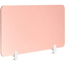 Beliani Schreibtischtrennwand SPLIT 120 x 50 cm Pfirsichrosa