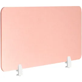 Beliani Schreibtischtrennwand SPLIT 120 x 50 cm Pfirsichrosa