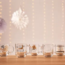 LEONARDO Tasse Emozione Blumenherz 0,3 l Transparent 4 St.