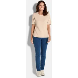 GOLDNER Rundhalspullover Beige 22