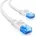 25m CAT6 Flaches Netzwerkkabel 1 5mm Flachbandkabel U-UTP UUTP Patchkabel für DSL LAN Switch Router Modem Patchpanel Weiß