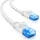 deleyCON 25m CAT6 Flaches Netzwerkkabel 1,5mm Flachbandkabel U-UTP RJ45 - UUTP Patchkabel für DSL LAN Switch Router Modem Patchpanel - Weiß