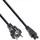 InLine Netzkabel für Notebook, 3pol Kupplung, schwarz, 3m