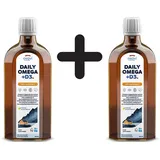 2 x Daily Omega + D3, 1600mg Omega 3 (Natural Lemon) - 250 ml. (62,00 EUR/L)