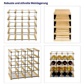 Proregal Weinregal 42,5 x 42,5 x 24,5 cm Natur