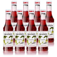 8x Monin Grenadine Sirup, 250 ml Flasche