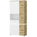 Möbel Boss Vitrine Luci 91 x 40 x 199 cm Weiß