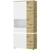 Möbel Boss Vitrine Luci 91 x 40 x 199 cm Weiß