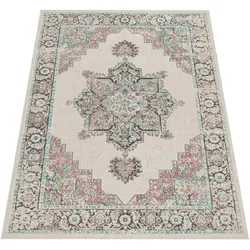 Teppich PACO HOME "Torres 275", beige (cream), B:200cm H:8mm L:280cm, Polypropylen, Teppiche, Kurzflor, Orient-Optik, Vintage Design, In- und Outdoor geeignet