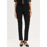 bonprix Stretch-Hose Slim Fit Schwarz 36