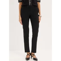 bonprix Stretch-Hose Slim Fit Schwarz 36