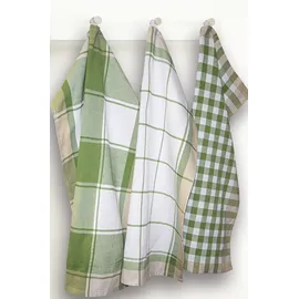 Dyckhoff Geschirrtücher olive 50,0 x 70,0 cm, 3 St.