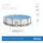 BESTWAY Steel Pro Max Frame Pool  Set 366 x 100 cm lichtgrau inkl. Filterpumpe