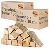 Brennholz Kaminholz Holz 5-500 kg Für Ofen und Kamin Kaminofen Feuerschale Grill Buche Feuerholz Buchenholz Holzscheite Wood 30 cm flameup, Menge:40 kg