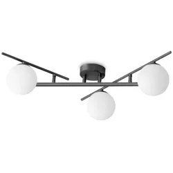 ATLAS PL3, schwarze Deckenleuchte, Ideal Lux