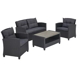 Konifera St. Tropez Loungeset schwarz
