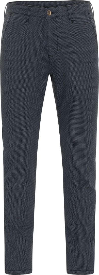 Rokker Tweed Chino Tapered Slim Motorfiets textiel broek, blauw, 33