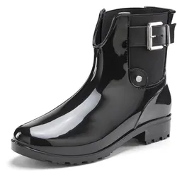 Gummistiefelette, Gummistiefel im Chelsea-Look, Schlupfstiefel, Boots, Stiefel VEGAN, Gr. 40, schwarz, , 79567900-40