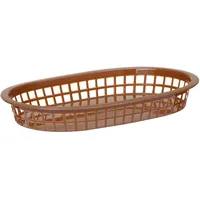 HENDI Servierkörbe im Fastfood-Stil, Braun, 6, 275x175x(H)38mm,