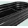 Relaxdays Hochbeet Metall halbrund 60 x 240 x 45 cm Anthrazit