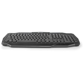 Nedis Wired Gaming Keyboard - USB 2.0 - Folientasten - LED - US international - US-Layout - Stromversorgung über USB - Netzkabellänge: 1.50 m - Gaming