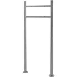 ML-Design Briefkastenständer Edelstahl Silber Standfuß Halterung Ständer für Briefkasten