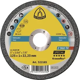KLINGSPOR Trennscheibe Z 960 TX 125x1 mm 25 Stück