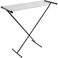 Bo-Camp Compact Wäscheständer, schwarz, 90x32x83cm