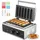 Vevor Waffeleisen 6-teilig 1500 W Silber