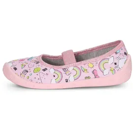 Ladeheid Kinder Mädchen Hausschuhe LARW008 (Rosa Regenbogen, 26 EU)