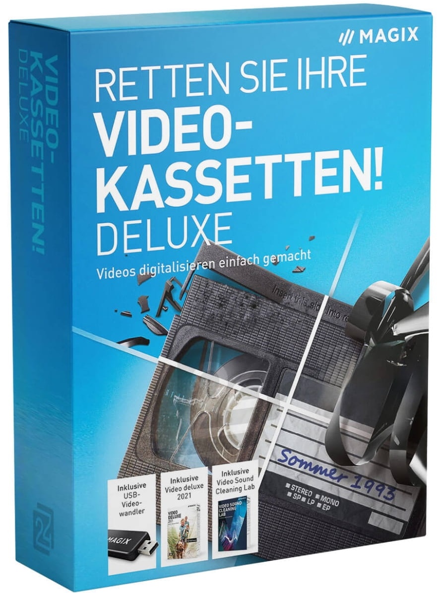 MAGIX ¡Salva tus cintas de vídeo! Deluxe 2023 Digitalizar vídeos de forma fácil