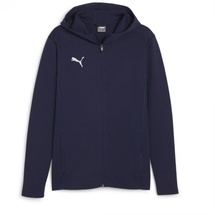 Puma teamFINAL Casuals Kapuzenjacke Herren 06 navy/silver M