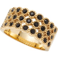 LEONARDO Damen Ring, Edelstahl, gold