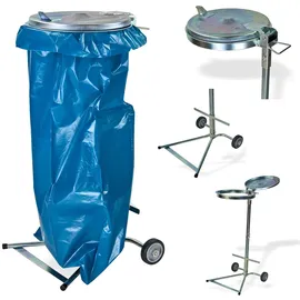 DEMA Müllsackständer 120 l Silber