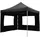 VCM Faltpavillon 3 x 3 m Schwarz