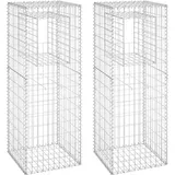 vidaXL Gabionensäulen 50 x 50 x 140 cm