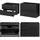 [en.casa] Waschtisch Newport 100x60x40 cm Schwarz/Eichenoptik