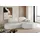 kaiser möbel Ecksofa mit Schlaffunktion und Bettkasten Modena Runden stoff Poso Beige Rechts - Beige