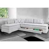 INOSIGN Ecksofa »Night & Day L-Form mit Dauer-Schlaffunktion ohne Armlehnen«, mit Boxspring-Bettfunktion 180x200 cm und Bettkasten, Dauerschläfer! grau