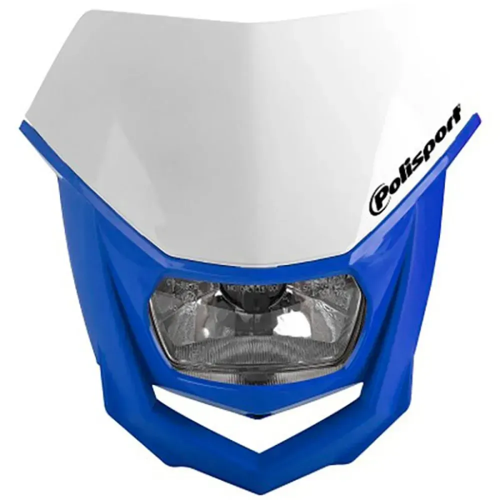 Polisport Halo Scheinwerfer - White / Blue Yamaha 98 - One Size