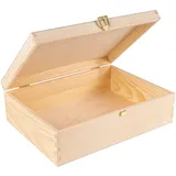 Creative Deco Holzkiste A4 33,8 x 24,8 x 10 cm 1-tlg. unlackiert