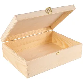 Creative Deco Holzkiste A4 33,8 x 24,8 x 10 cm 1-tlg. unlackiert